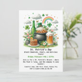 St. Patrick's Day Brunch – Klaveren, Proost Kaart (Staand voorkant)