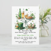 St. Patrick's Day Brunch – Klaveren, Proost Kaart (Staand voorkant)