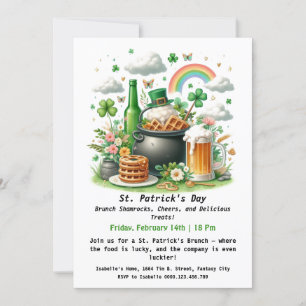 St. Patrick's Day Brunch – Klavertjes, Proost Kaart