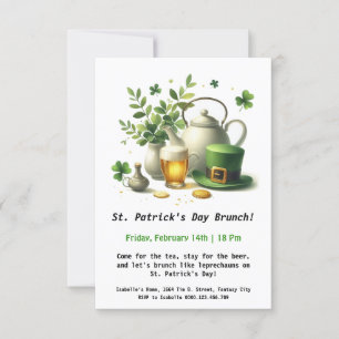 St. Patrick's Day Brunch - Thee, bier en Ierse ger Kaart