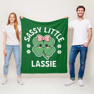 St. Patrick's Day Brutaal Klein Meisje Kinderen Me Fleece Deken