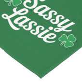 St. Patrick's Day Brutaal Meisje Grappig Iers Korte Tafelloper (Hoek)
