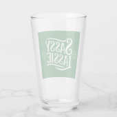 St. Patrick's Day brutale meid Funny Ierse meisje Glas (Achterkant)
