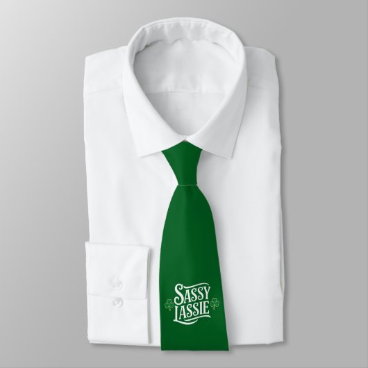 St. Patrick's Day brutale meid Funny Ierse meisje Stropdas (Gebonden)