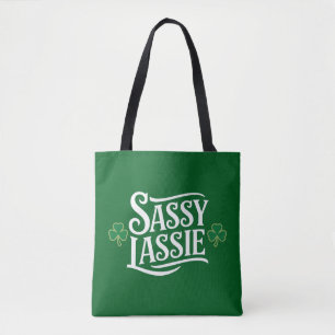 St. Patrick's Day brutale meid Funny Ierse meisje Tote Bag