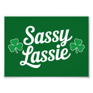 St. Patrick's Day brutale meid Grappig Iers Foto Afdruk