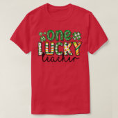 St Patrick's Day Buffalo Pset leraar 1 Lucky T-shirt (Design voorkant)