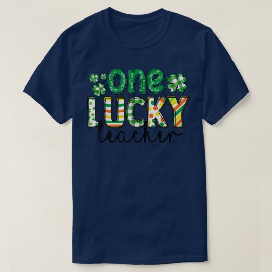 St Patrick's Day Buffalo Pset Teacher T-shirt One (Design voorkant)