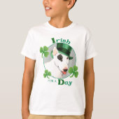 St. Patrick's Day Bull Terrier T-shirt (Voorkant)