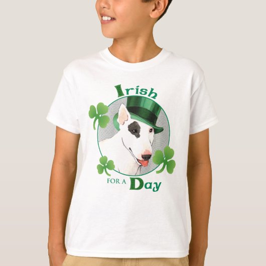 St. Patrick's Day Bull Terrier T-shirt (Voorkant)