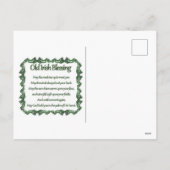 St. Patrick's Day Bulldog Feestdagenkaart (Achterkant)