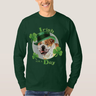 St. Patrick's Day Bulldog T-shirt