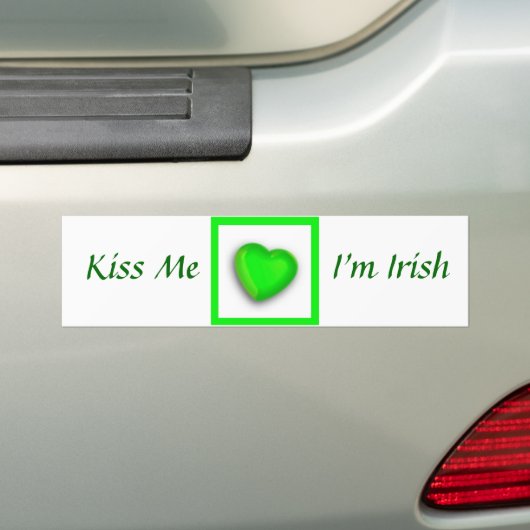 St Patrick's Day Bumpersticker (Op auto)