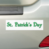 St. Patrick's Day Bumpersticker (Op auto)