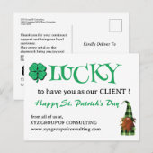 St.Patrick's Day Business Promotional Feestdagenkaart (Voorkant / Achterkant)