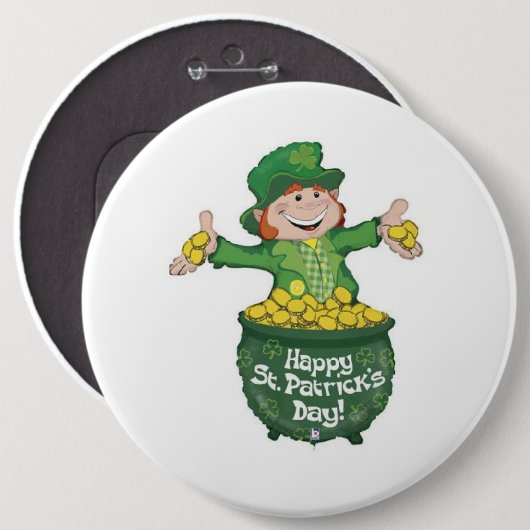 St Patrick's Day Button (Voorkant /achterkant)