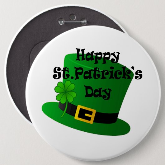 St Patrick's Day Button (Voorkant /achterkant)
