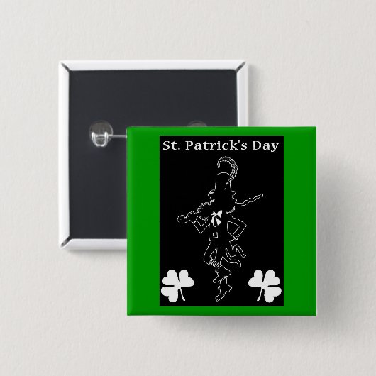 St. Patrick's Day Button (Voorkant /achterkant)