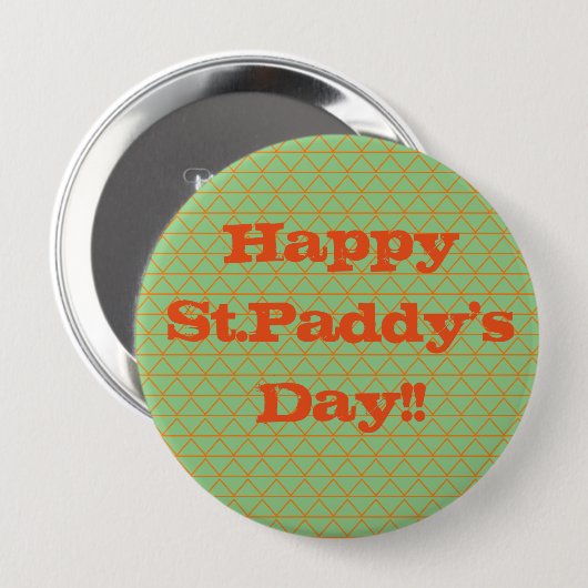 St.Patrick's Day Button (Voorkant /achterkant)