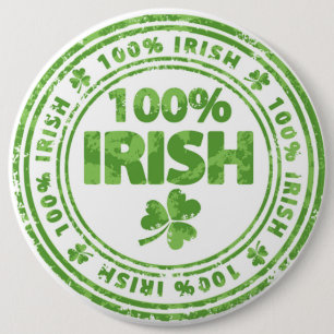 St Patrick's Day Button/Clovers Ronde Button 6,0 Cm