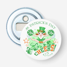 St Patrick's Day Button Flesopener