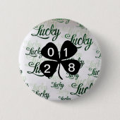 St Patrick's Day Button met jaar (Voorkant)
