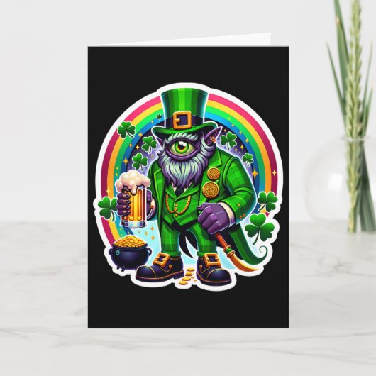 St. Patrick's Day Bylor van het Boze Oog Ierse Dem Kaart (Voorkant)
