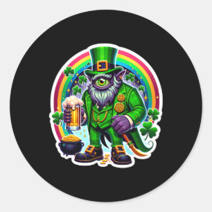 St. Patrick's Day Bylor van het Boze Oog Ierse Dem Ronde Sticker