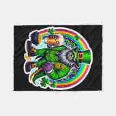 St Patrick's Day Bylor Van Het Boze Oog Ierse Demo Fleece Deken (Voorkant (Horizontaal))