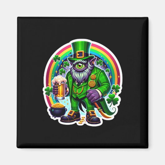 St Patrick's Day Bylor Van Het Boze Oog Ierse Demo Magneet (Voorkant)
