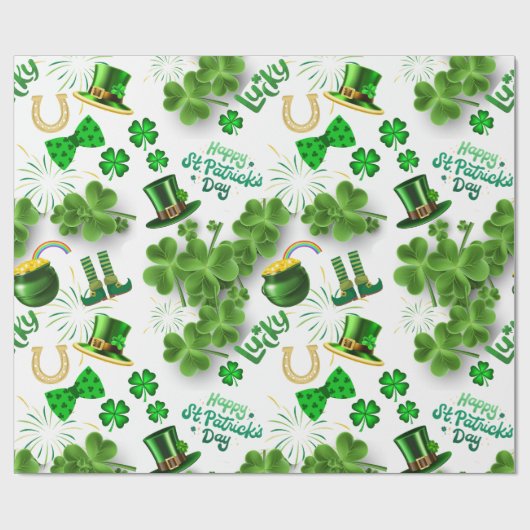 St Patrick's Day Cadeaupapier (Vlak)