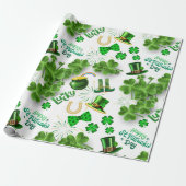 St Patrick's Day Cadeaupapier (Uitgerold)