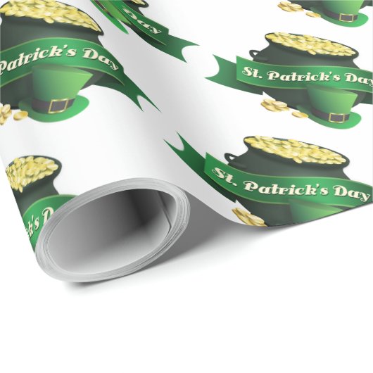 St Patrick's Day Cadeaupapier (Rol Hoek)