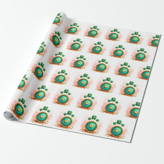 St. Patrick's Day Cadeaupapier (Uitgerold)
