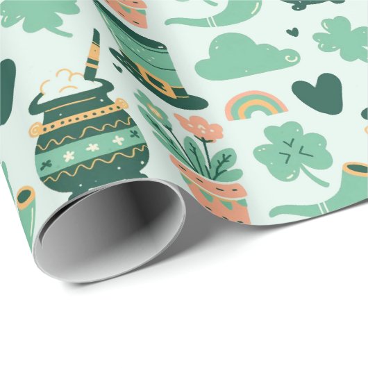 St. Patrick's Day Cadeaupapier (Rol Hoek)