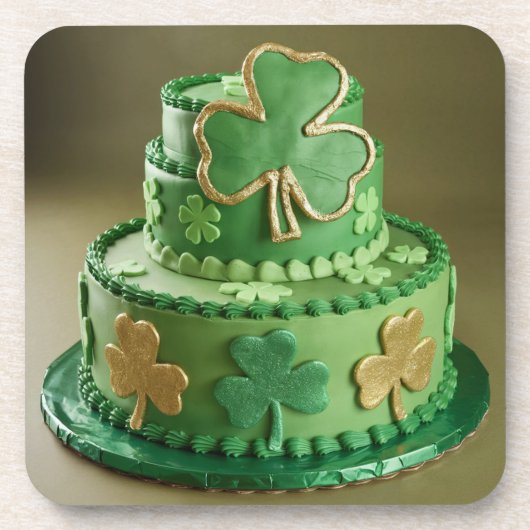 St. Patrick's Day Cake Onderzetter Set (Voorkant)