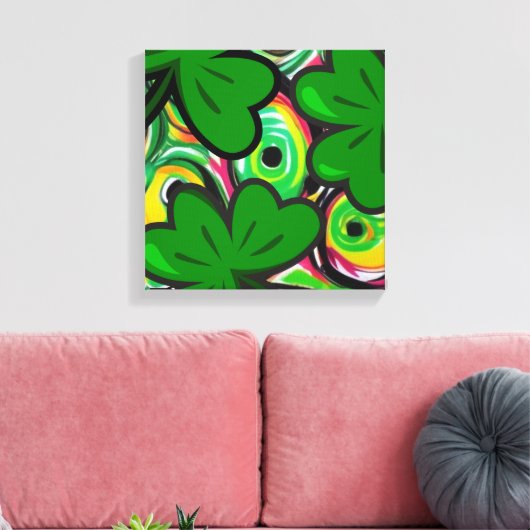 St. Patrick's Day Canvas Afdruk (Insitu (Woonkamer))