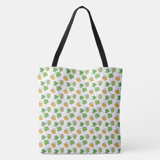 St. Patrick's Day Canvas tas (Achterkant)
