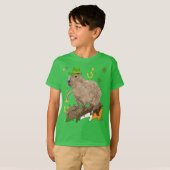 St. Patrick's Day Capybara Iers T-shirt (Voorkant volledig)