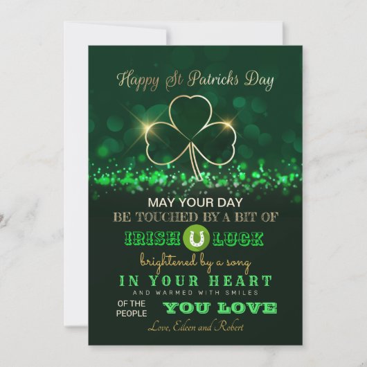 St. Patrick's Day Card Feestdagenkaart (Voorkant)