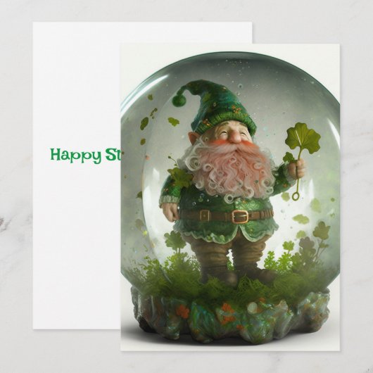 St. Patrick's Day Card Feestdagenkaart (Voorkant / Achterkant)