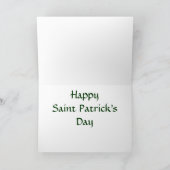 St. Patrick's Day Card - Irish Triskel Spirals Kaart (Binnen)
