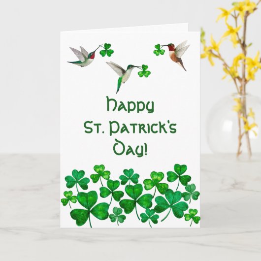 St. Patrick's Day Card Kaart (Gele Bloem)