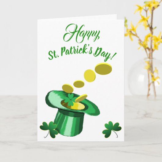 St. Patrick's Day Card Kaart (Gele Bloem)