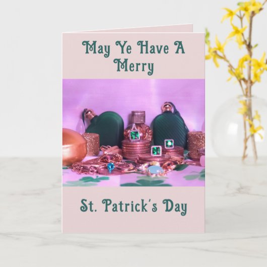 St. Patrick's Day Card Kaart (Gele Bloem)