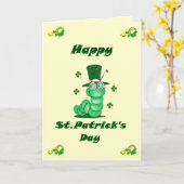 St. Patrick's Day Card Kaart (Gele Bloem)