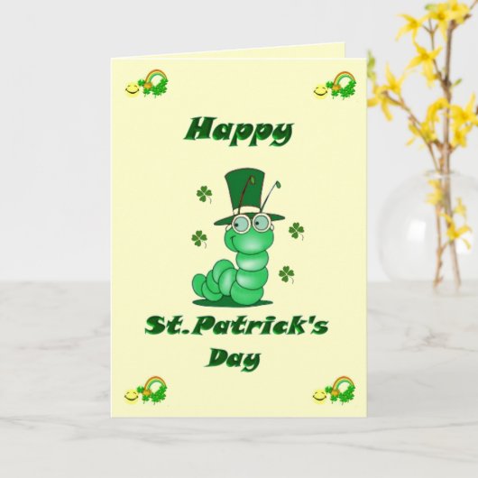 St. Patrick's Day Card Kaart (Gele Bloem)