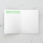 St. Patrick's Day Card Kaart (Binnen)