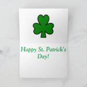 St. Patrick's Day Card met een Irish Setter Feestdagen Kaart (Binnen)