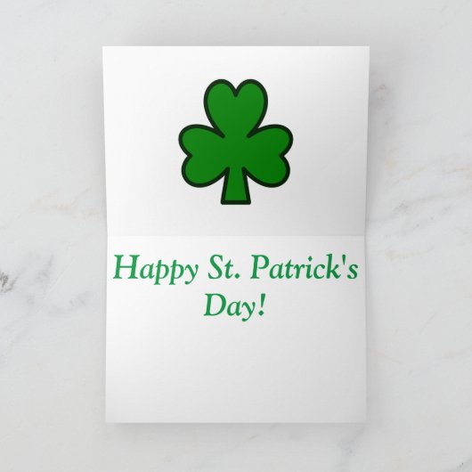 St. Patrick's Day Card met een Irish Setter Feestdagen Kaart (Binnen)